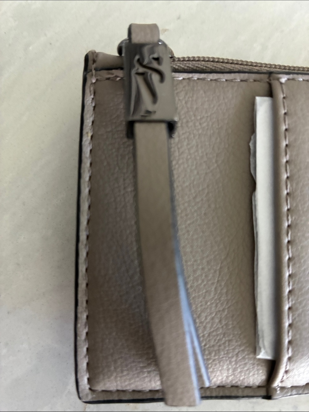 Simply Vera Wang Slim Card Holder -Taupe - Picture 5 of 5